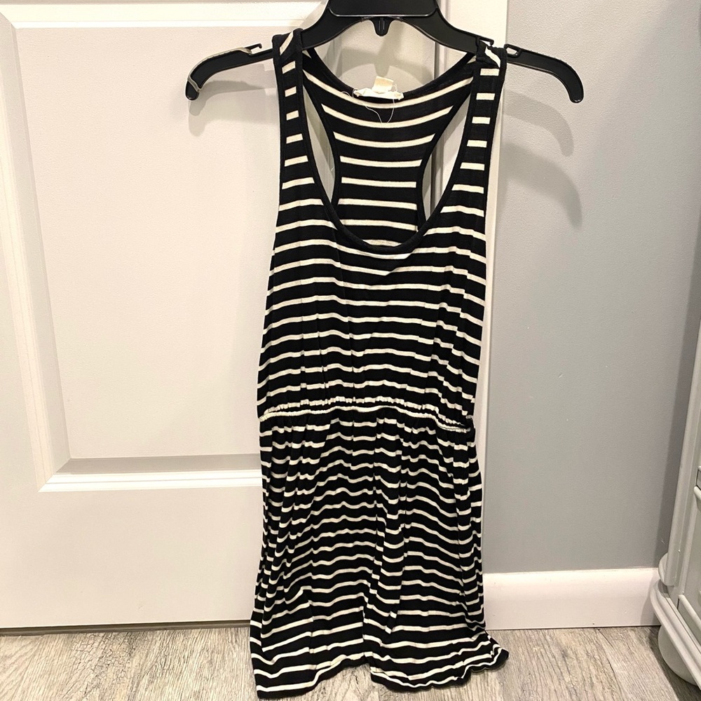 Black + White Stripe Dress